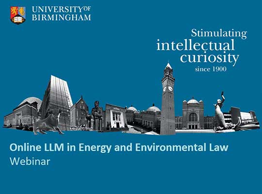 Online LLM - Environmental Law Degree | University Of Birmingham