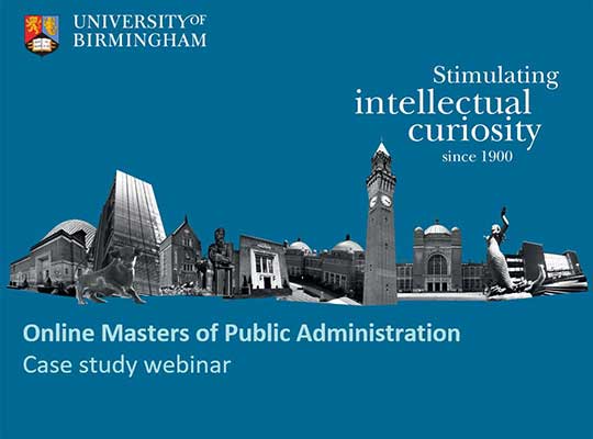 Online MPA | Public Administration Masters | University of Birmingham